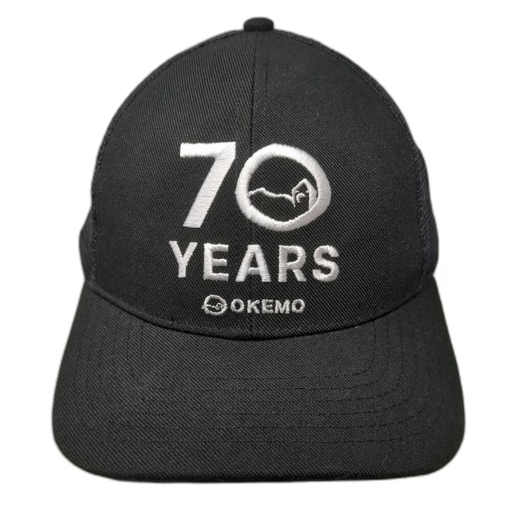 Vail Resorts Trucker Hat Black One Size Okemo 70 Years Staff Pepsi Vermont Logo